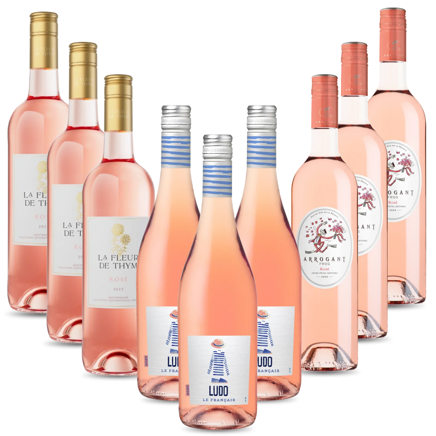 French Rosé / Rose Wine Collection - 9 Bottles