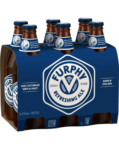 Furphy Original Refreshing Ale Bottles 375mL 6 Pack