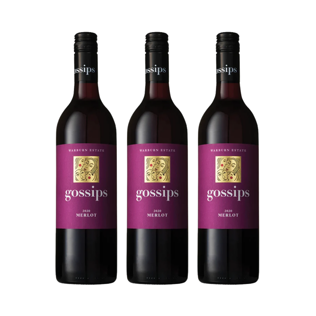 Gossips Merlot 750mL 3 Bottles