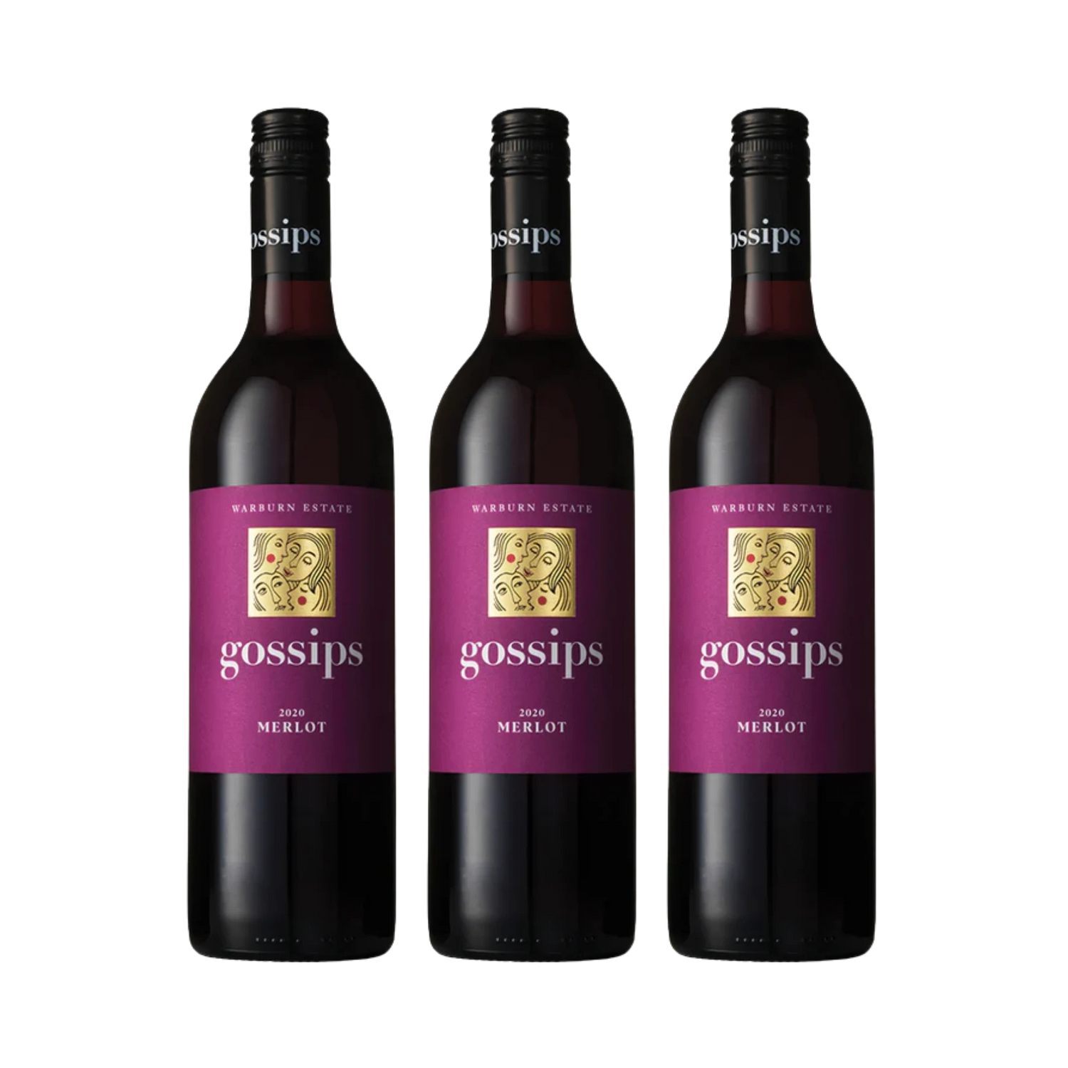 Gossips Merlot 750mL 3 Bottles