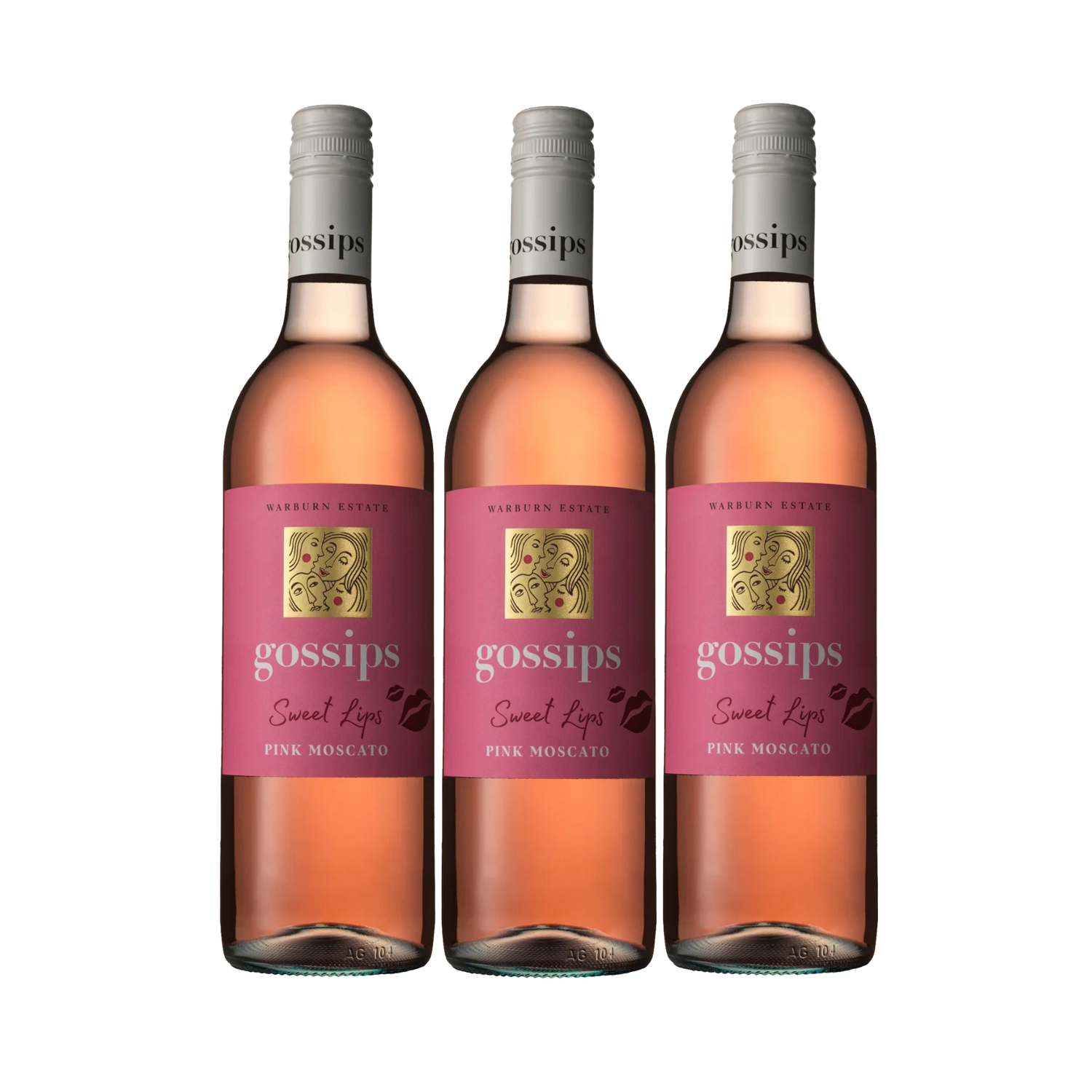 Gossips Pink Moscato 750mL 3 Bottles