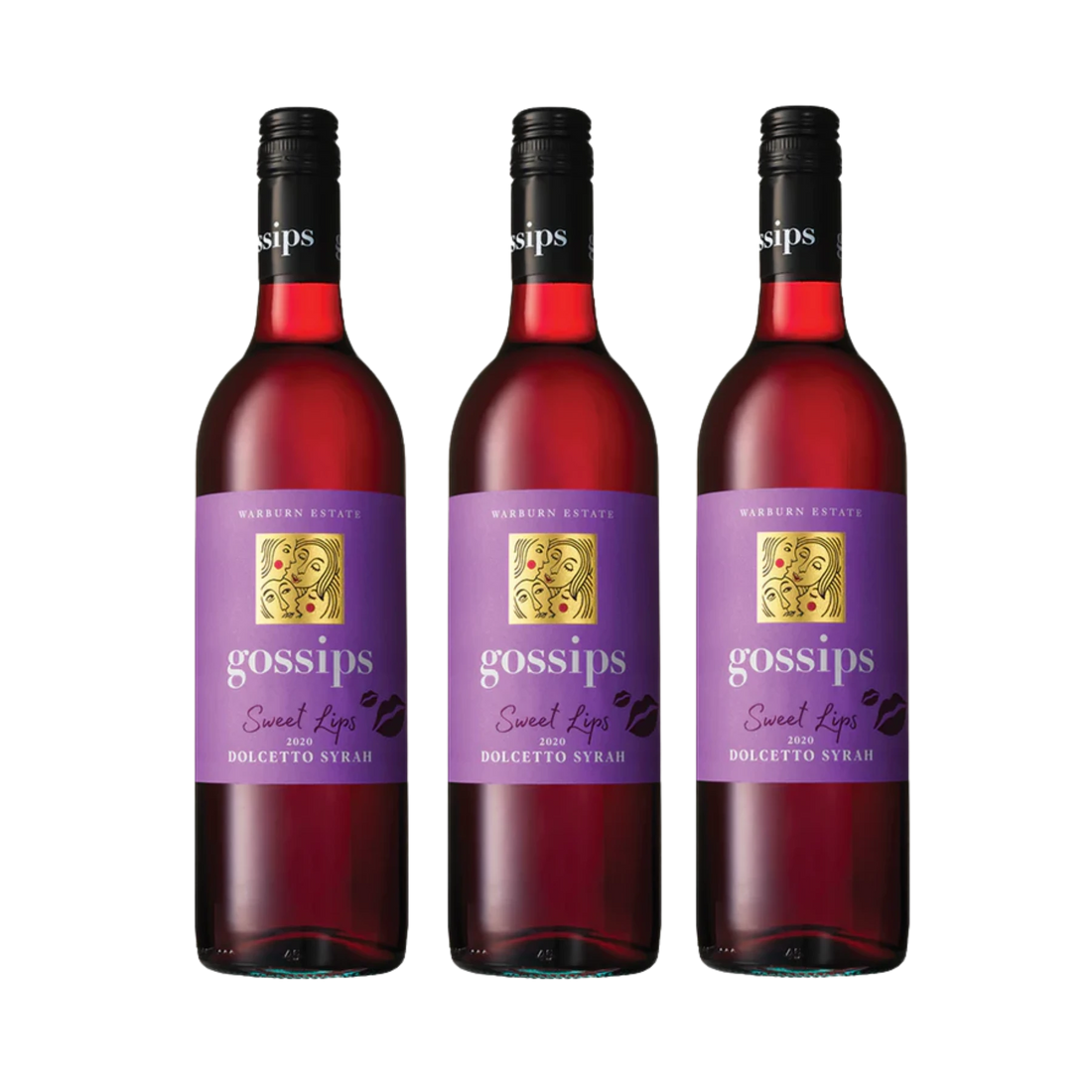 Gossips Sweet Lips Dolcetto &amp; Syrah 750mL 3 Bottles