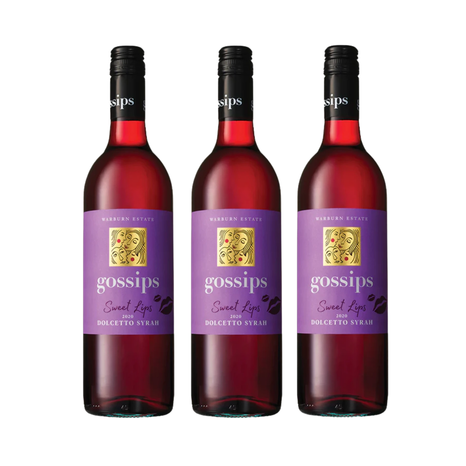 Gossips Sweet Lips Dolcetto &amp; Syrah 750mL 3 Bottles