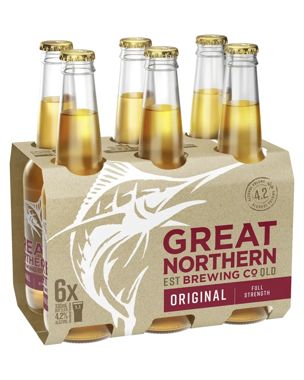 Great Northern Brewing Co. Original Lager Bottles 330mL 6 Pack