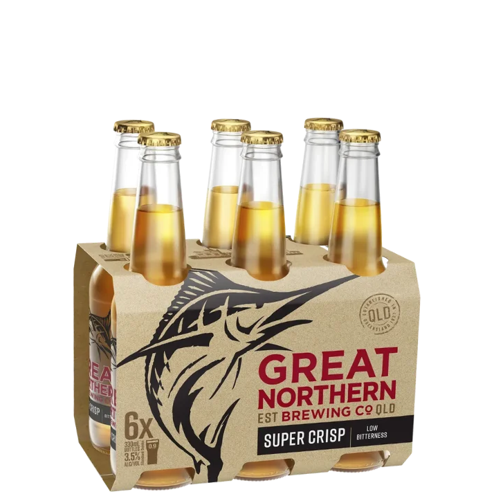 Great Northern Brewing Co. Super Crisp Lager Bottles 330mL 6 Pack