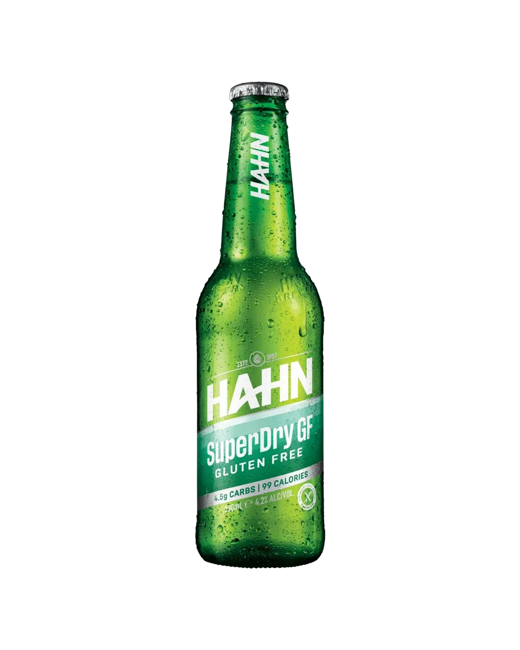 Hahn SuperDry Gluten Free 330mL Bottle 24 Pack