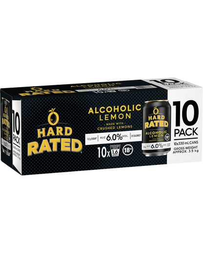 Hard Rated Alcoholic Lemon (10 pack)