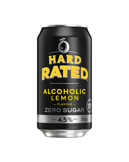Hard Rated Zero Sugar Cans 375mL