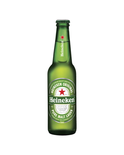 Heineken Lager Bottles 330mL 6 Pack