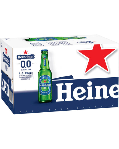Heineken Zero Bottle 330mL 24 Pack