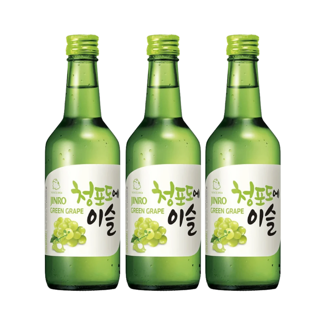 JINRO Grape Soju 360mL 3 Bottles