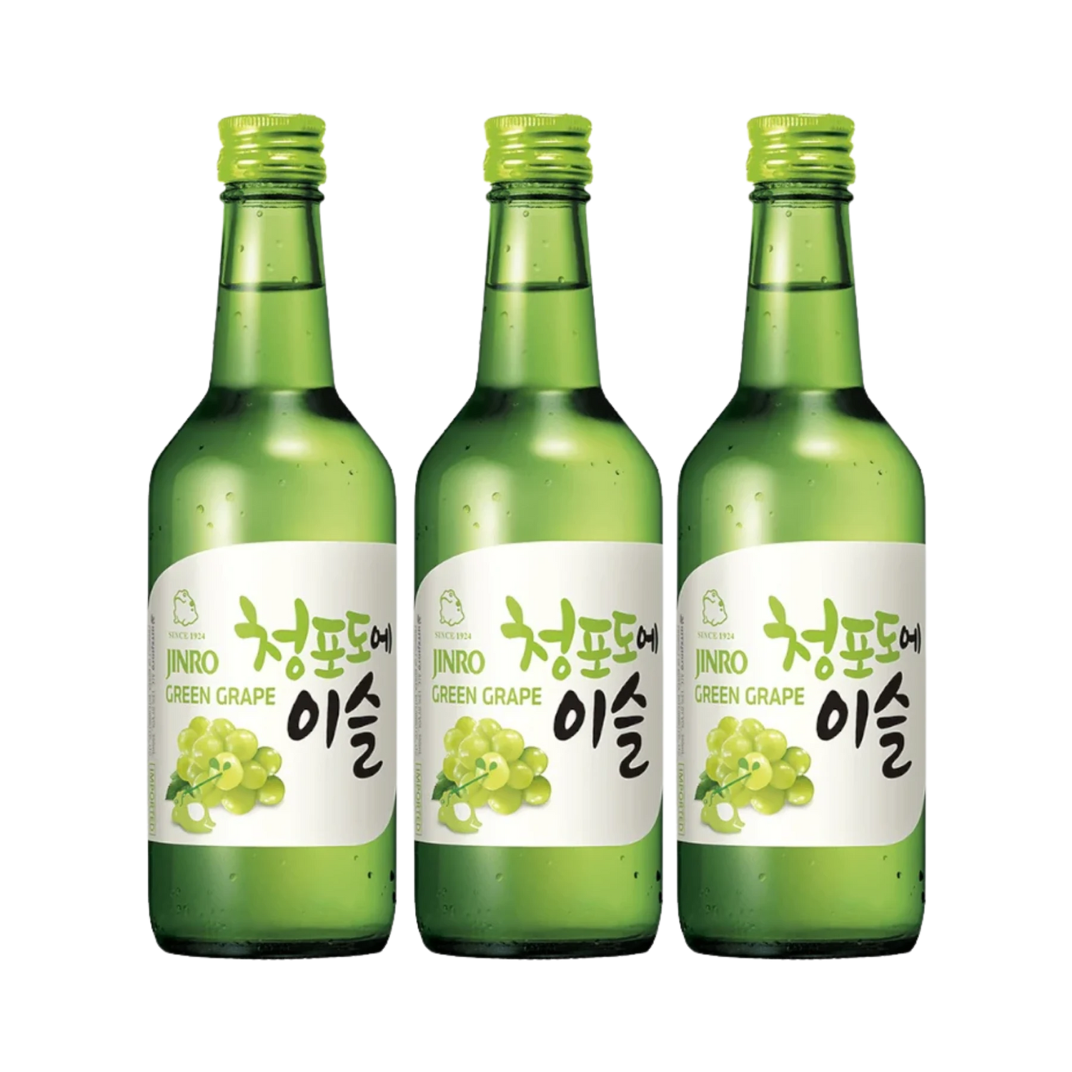 JINRO Grape Soju 360mL 3 Bottles