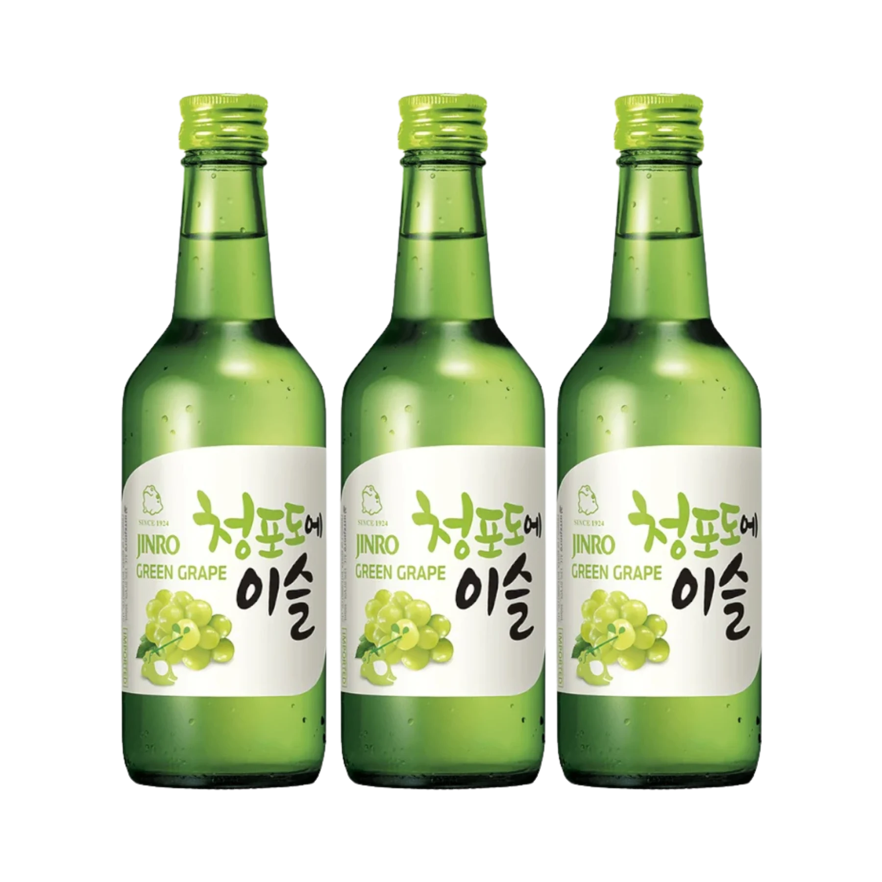 JINRO Grape Soju 360mL 3 Bottles