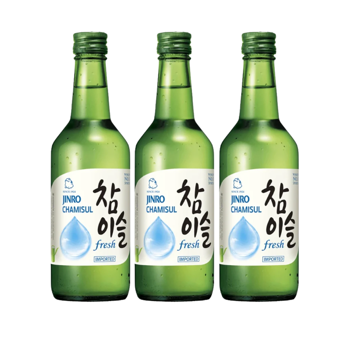 JINRO Original Soju 360ml 3 Bottles