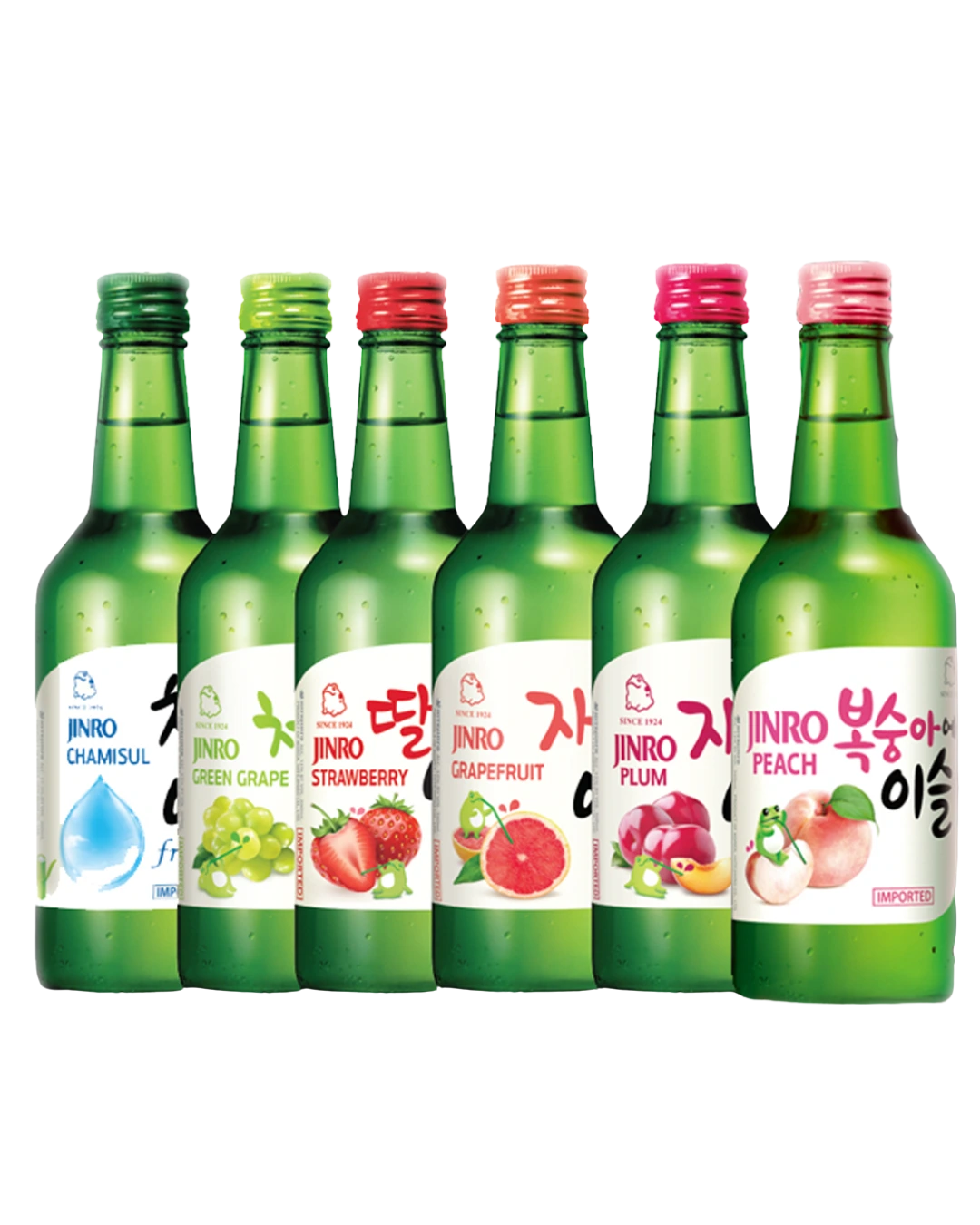 Jinro Soju Bottles 360mL Variety 6 Pack