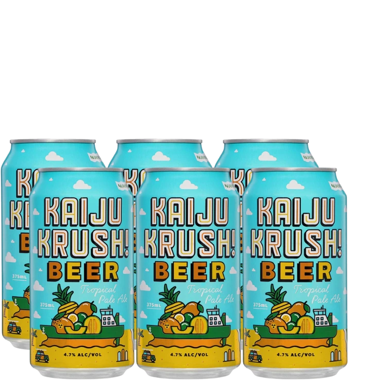 Kaiju Krush Tropical Pale Ale Cans 375mL 6 Pack