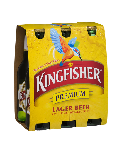 Kingfisher Lager 330mL 6 Pack