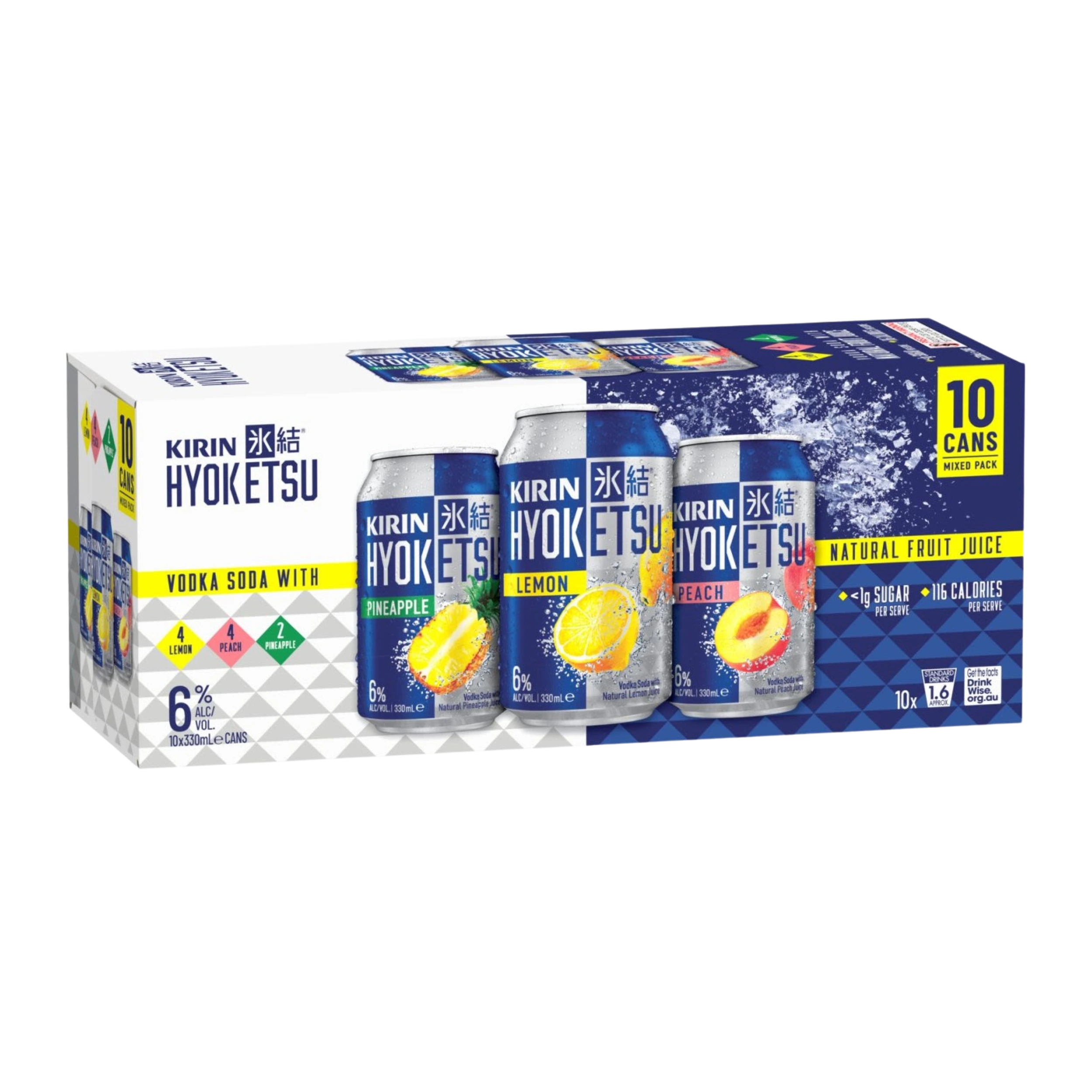 Kirin Hyoketsu Vodka Soda Variety 10 Pack