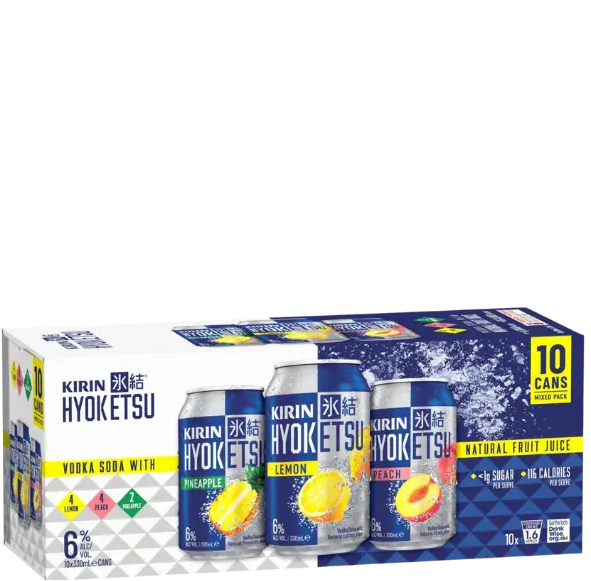 Kirin Hyoketsu Vodka Soda Variety 10 Pack