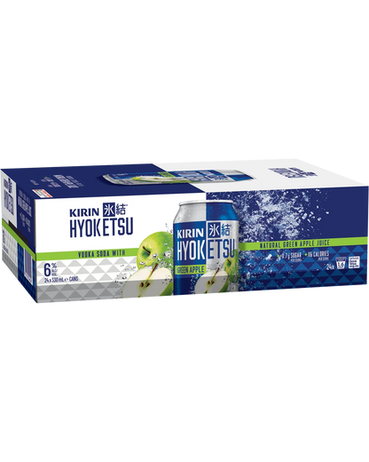 Kirin Hyoketsu Green Apple Can 330mL 24 packs