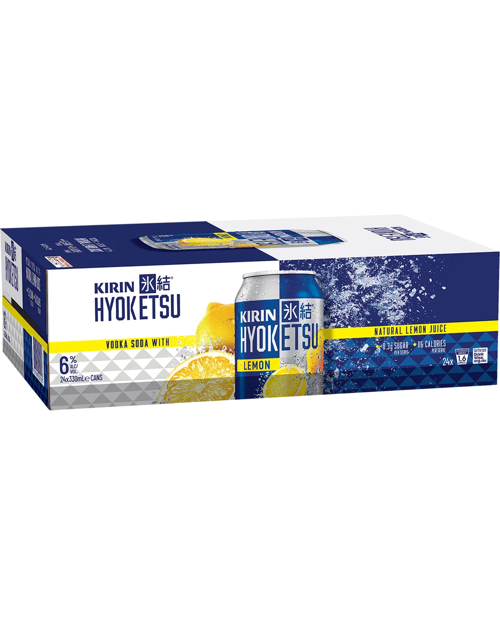 Kirin Hyoketsu Lemon Can 330mL 24 Pack