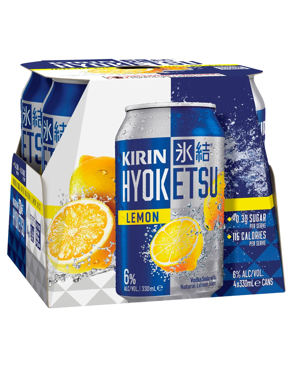 Kirin Hyoketsu Lemon Can 330mL 4 Pack