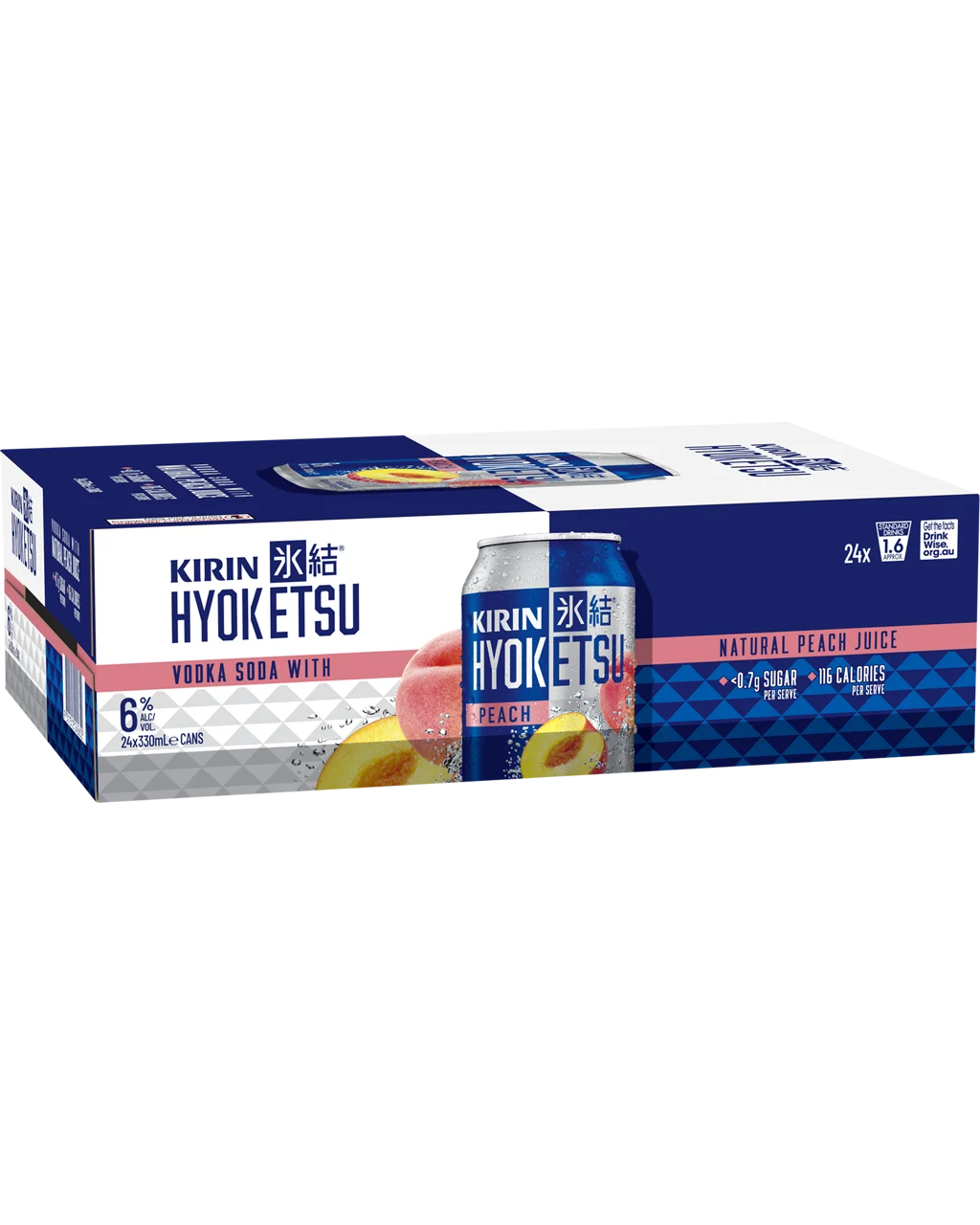 Kirin Hyoketsu Peach 330mL Can 24 Pack