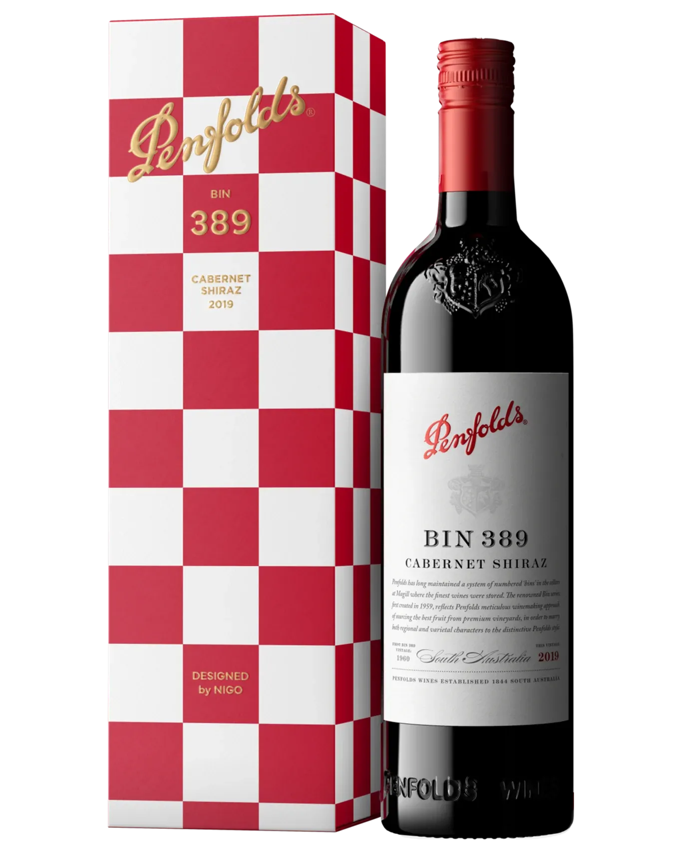 Penfolds Bin 389 Cabernet Sauvignon Shiraz 2019 750mL Holiday by NIGO Gift Box
