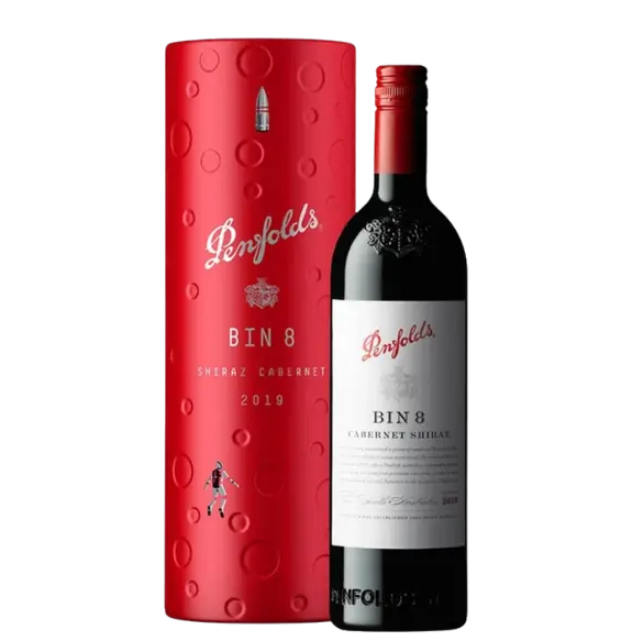 Penfolds Bin 8 Shiraz Cabernet 2019 750mL Moon Gift Box