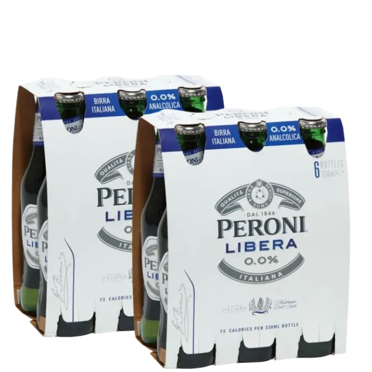 Peroni Libera Alcohol Free Bottle 330mL 12 Pack
