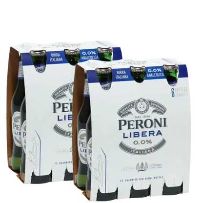 Peroni Libera Alcohol Free Bottle 330mL 12 Pack