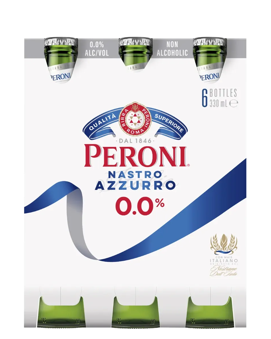 Peroni Libera Alcohol Free Bottle 330mL 6 Pack