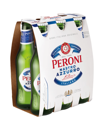 Peroni Nastro Azzurro Bottles 330mL 6 Pack