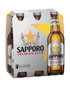 Sapporro Premium Lager Bottles 355mL 6 Pack