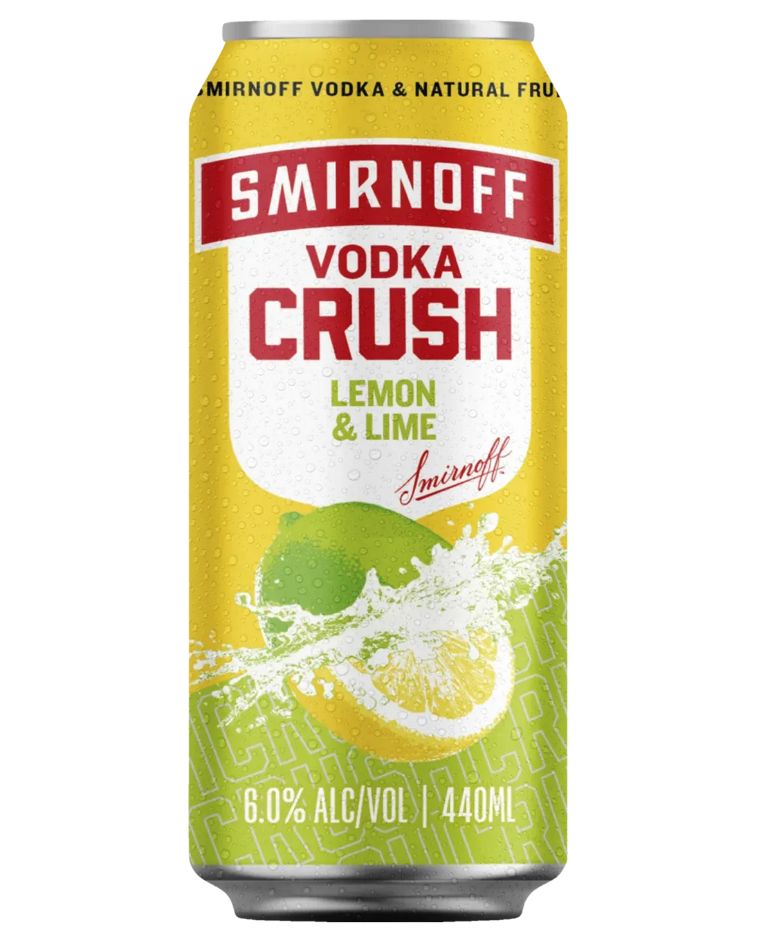 Smirnoff Crush Lemon Lime Cans 440mL