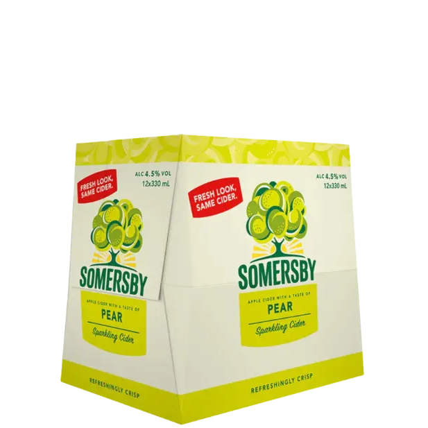Somersby Pear Cider Bottles 330mL 12 Pack