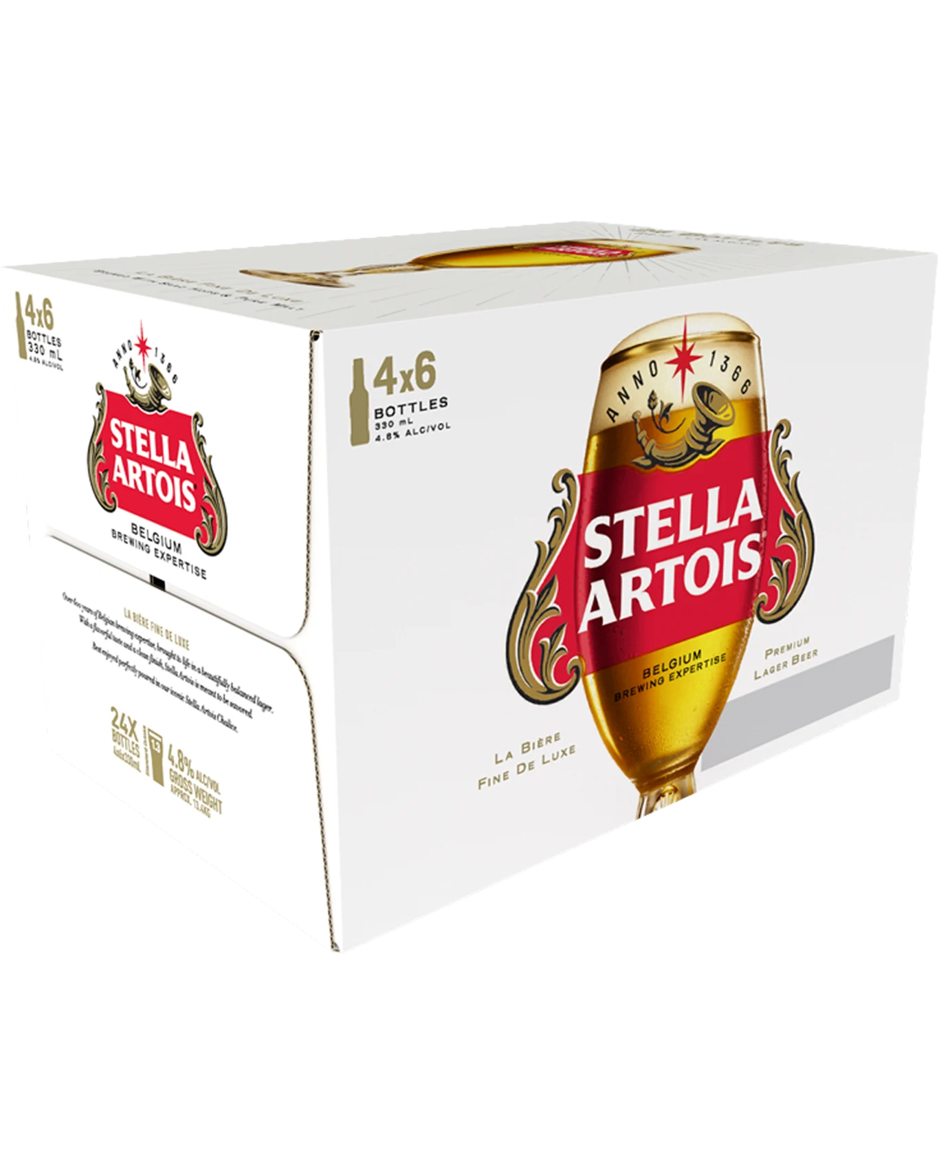 Stella Artois Bottles 330mL 24 Pack