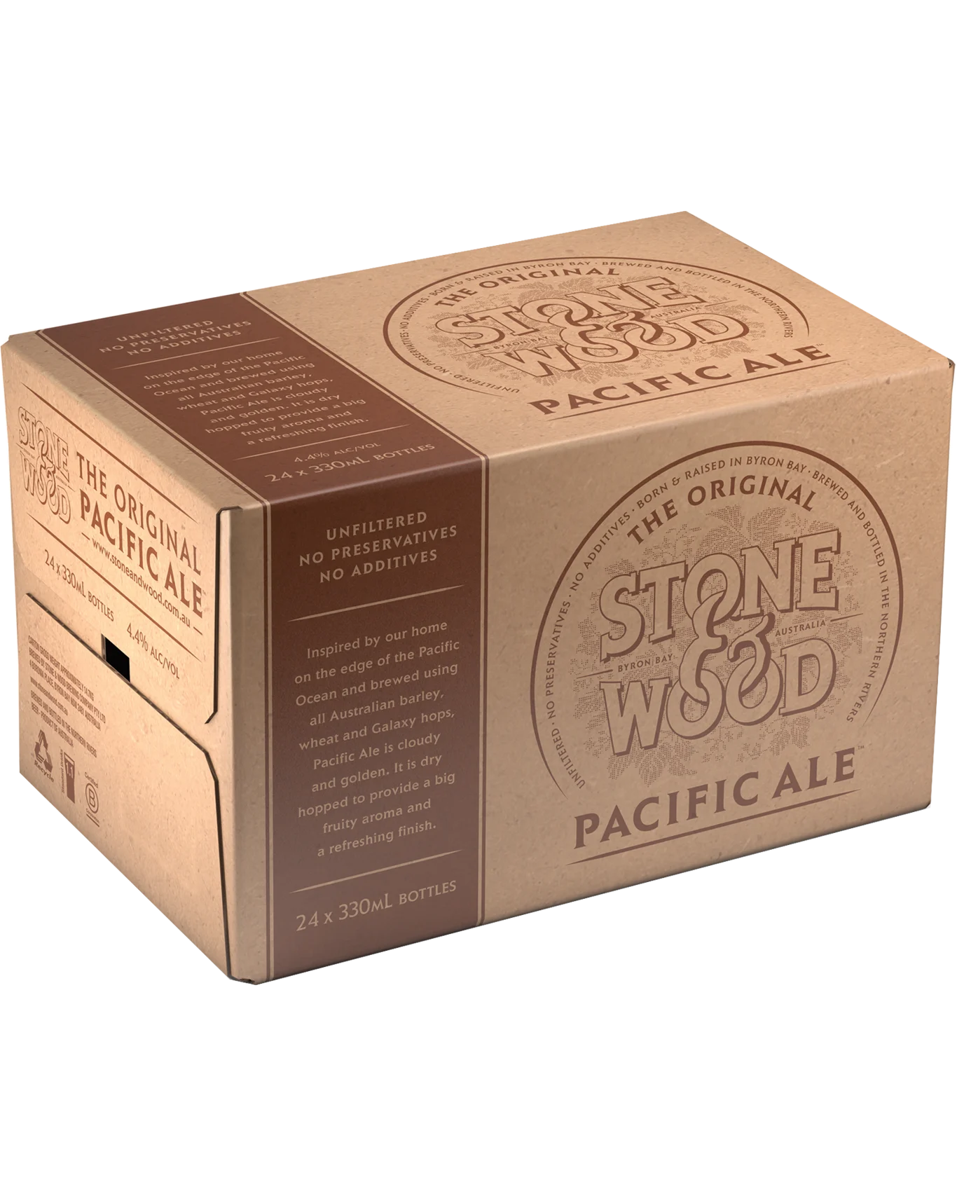 Stone &amp; Wood Pacific Ale Bottles 330mL 24 Pack