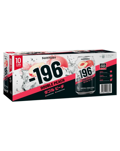 Suntory -196 Double Peach Cans 330mL 10 Pack