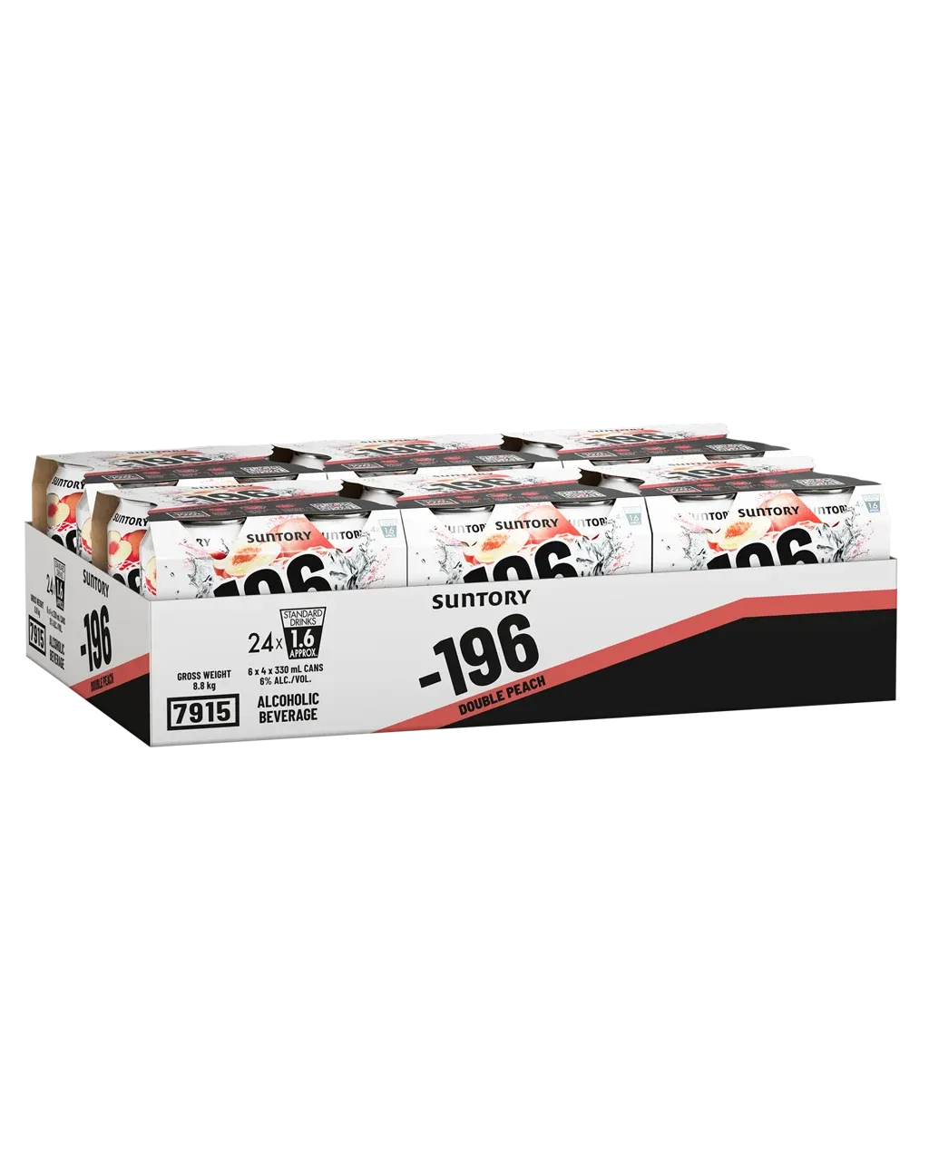 Suntory -196 Double Peach Cans 330mL 24 Pack