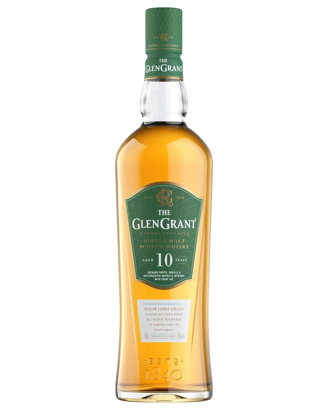 The Glen Grant 10 Year Old Single Malt Scotch Whisky 700mL