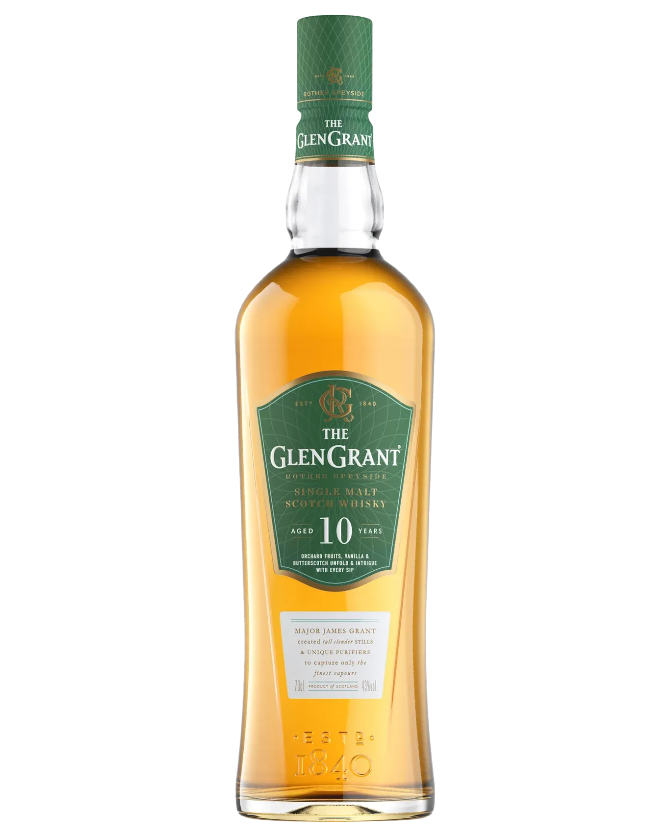 The Glen Grant 10 Year Old Single Malt Scotch Whisky 700mL