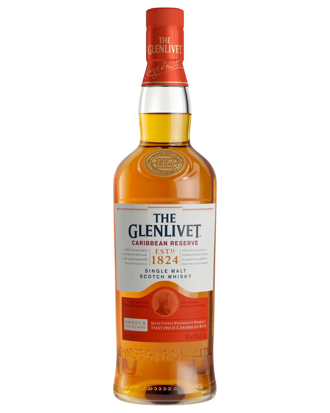 The Glenlivet Caribbean Reserve Single Malt Scotch Whisky 700mL