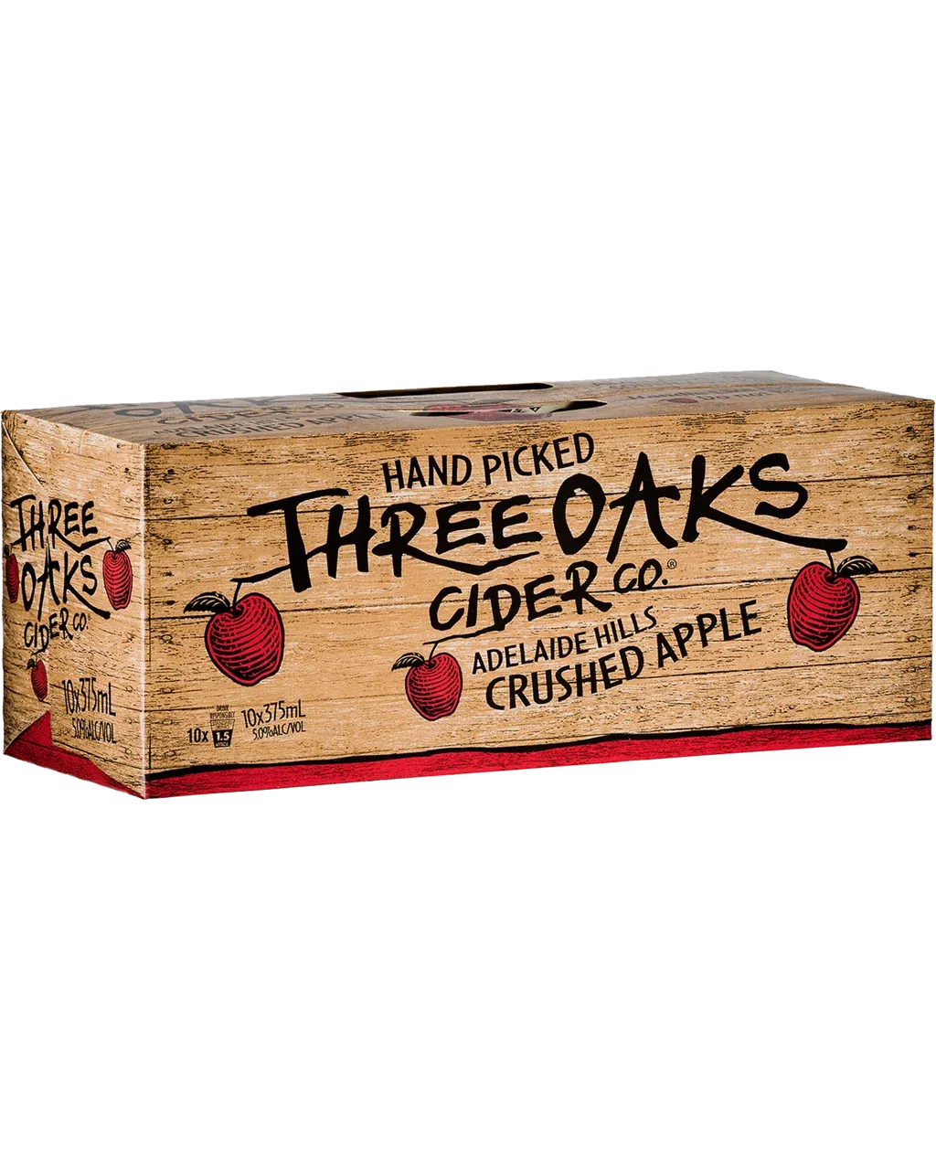 Three Oaks Cider Co. Crushed Apple Cider Cans 375mL 10 Pack