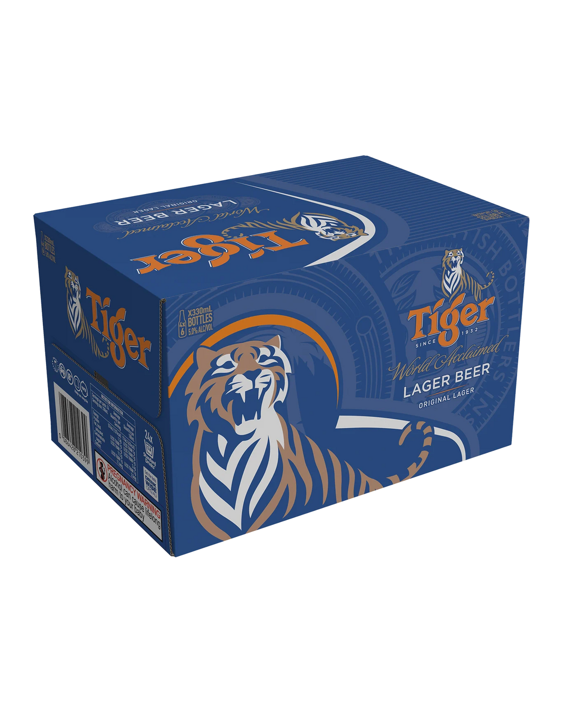 Tiger Asian Lager Bottles 330mL 24 Pack