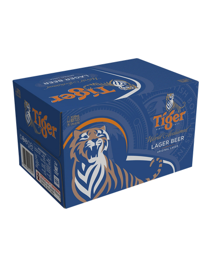 Tiger Asian Lager Bottles 330mL 24 Pack