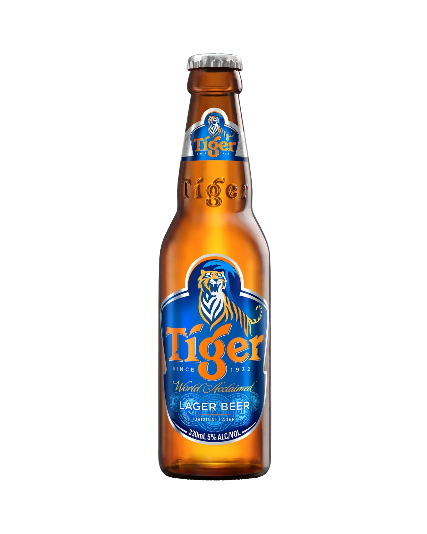 Tiger Asian Lager Bottles 330mL 24 Pack
