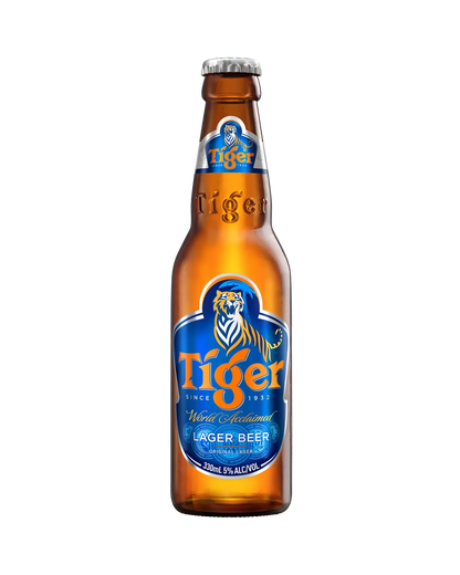 Tiger Asian Lager Bottles 330mL 24 Pack