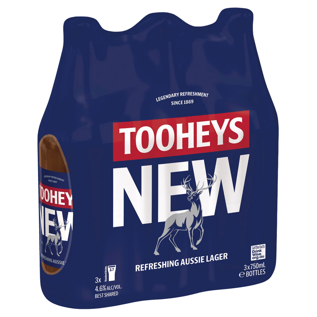Tooheys New Bottle 750mL 3 Pack