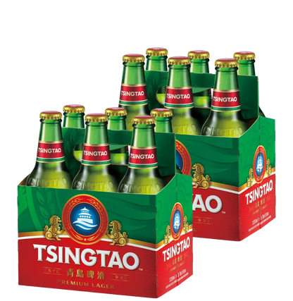 Tsingtao Premium Lager Bottles 330mL 12 Pack